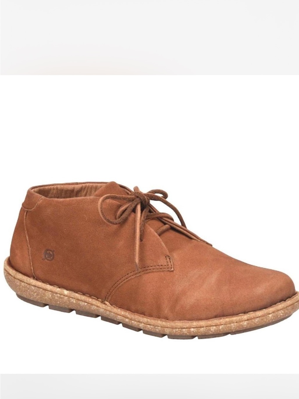 Born Nula ll Suede Lace Up Chukka Bootie Size 6 NEW Tan Maple Leaf